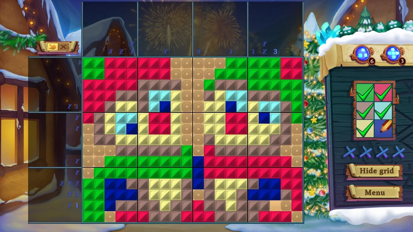 Изображение игры: Adventure Mosaics. Winter Holidays