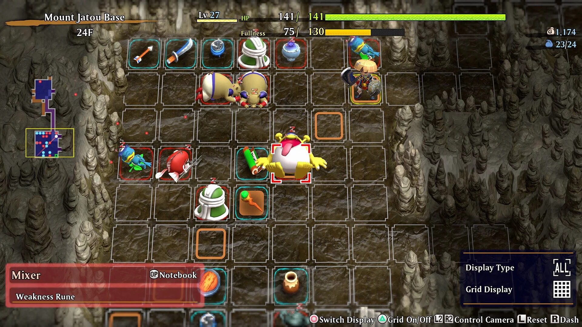 Изображение игры: Shiren the Wanderer: The Mystery Dungeon of Serpentcoil Island