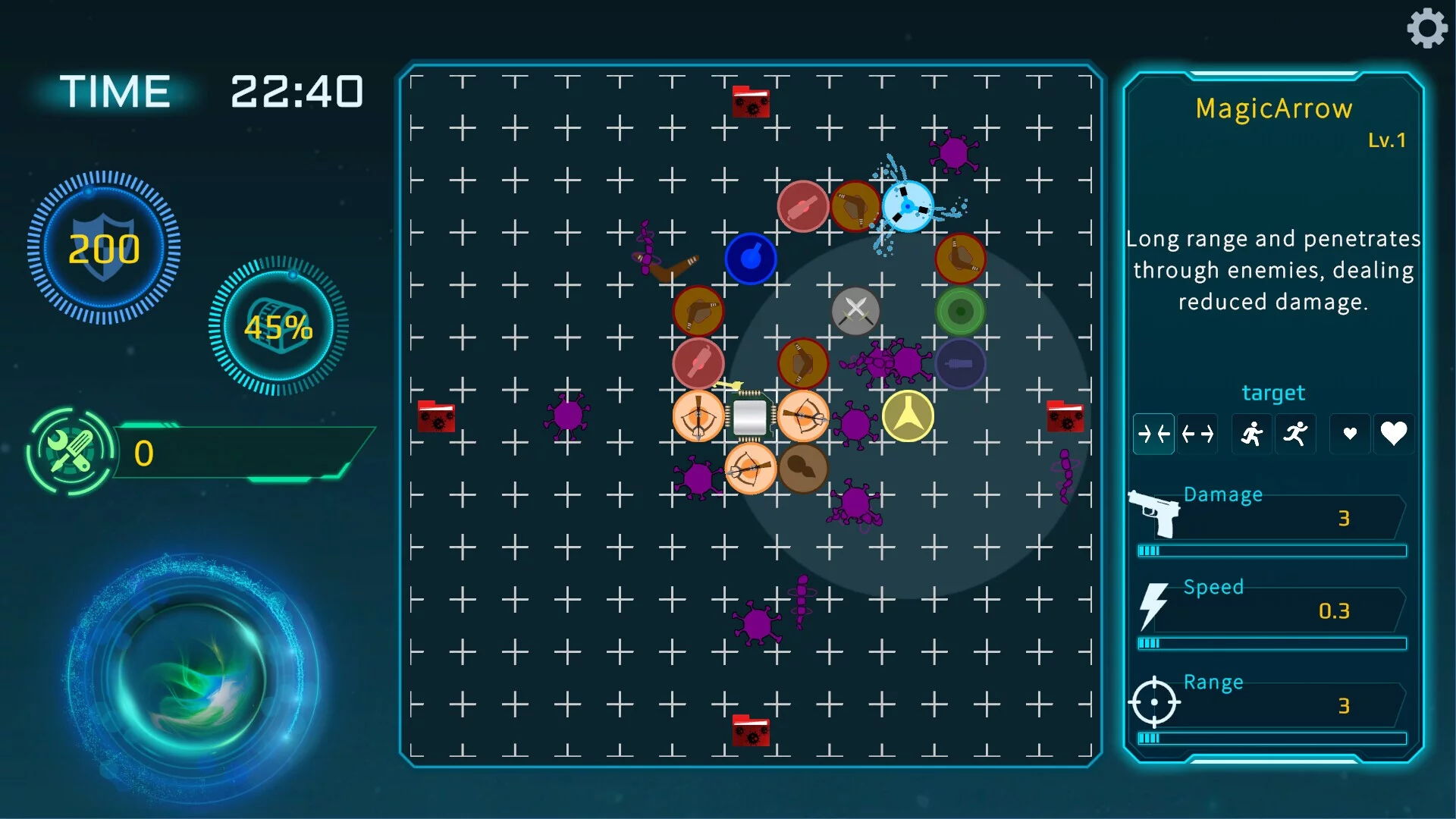 Изображение игры: Tower defense for virus