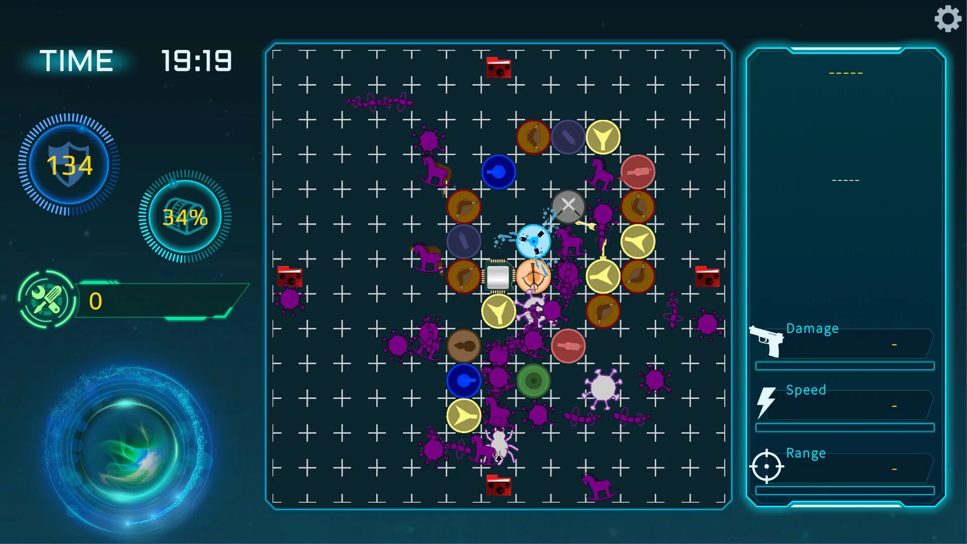 Изображение игры: Tower defense for virus