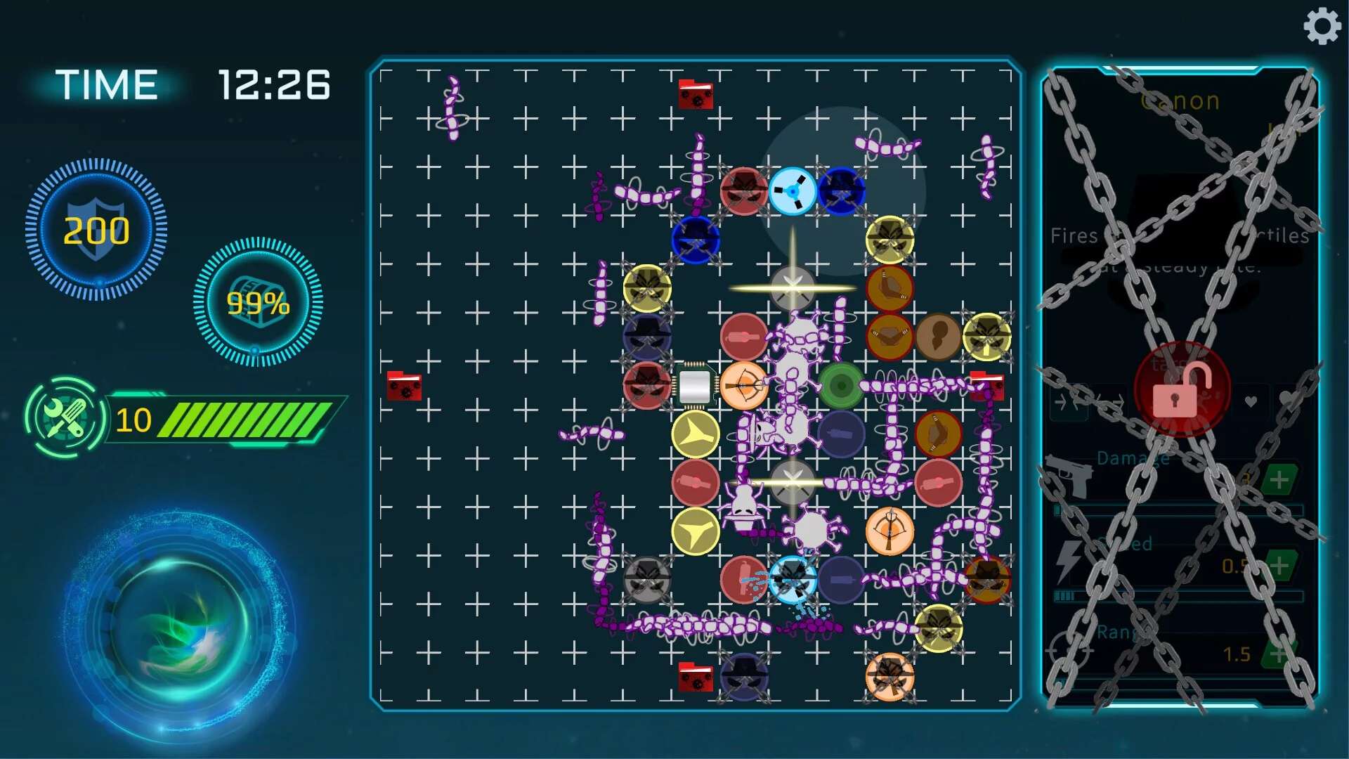 Изображение игры: Tower defense for virus