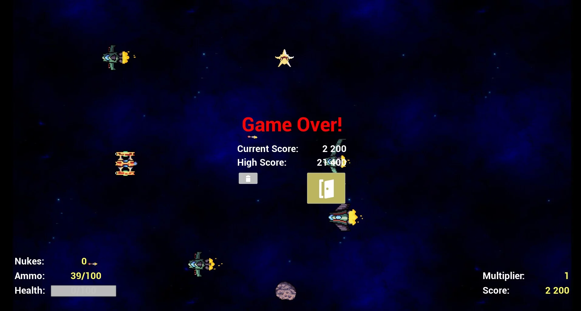 Изображение игры: Cake Space Shooter
