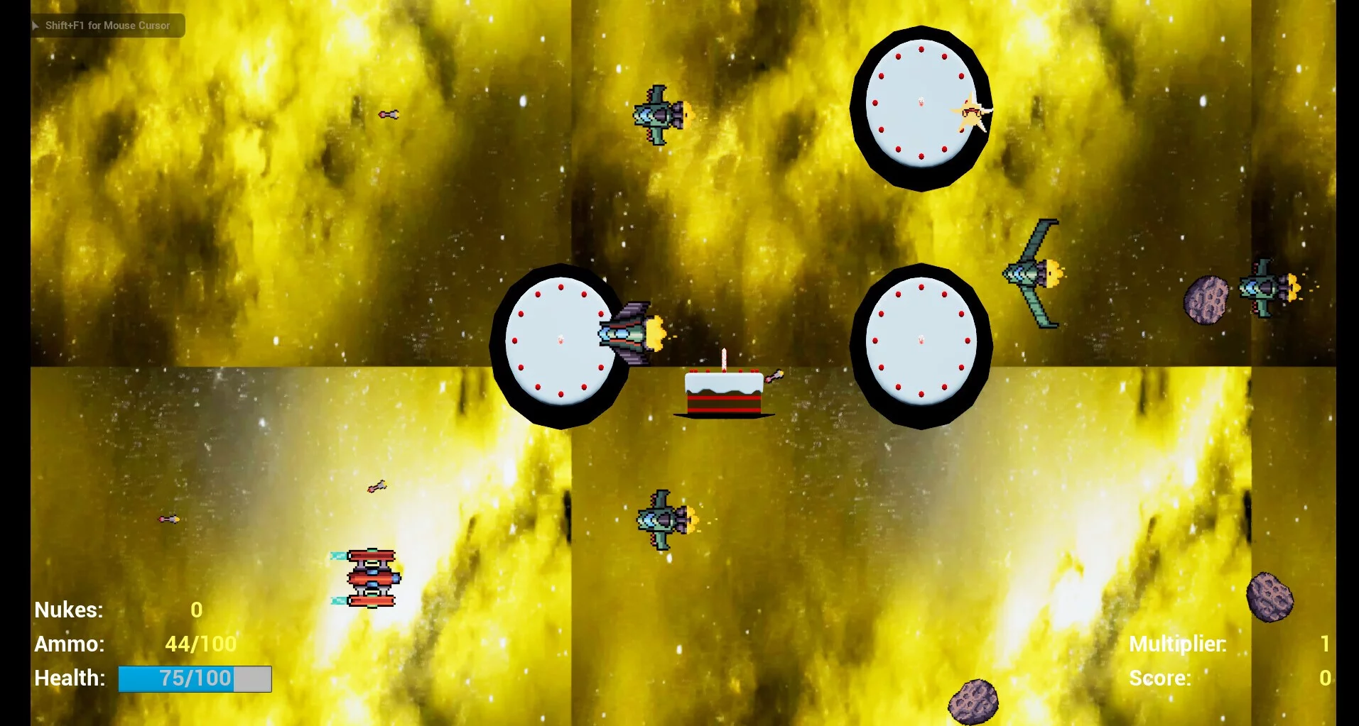 Изображение игры: Cake Space Shooter