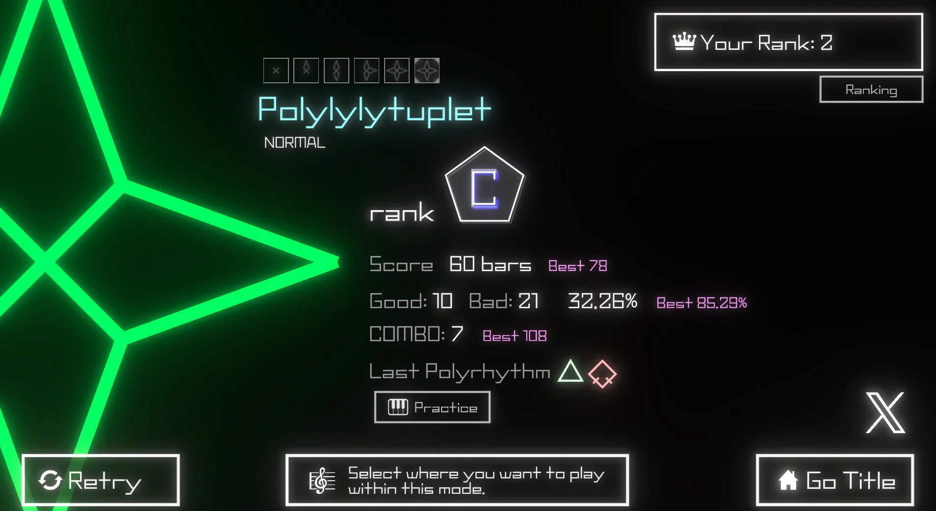 Изображение игры: Polylylyrhythm