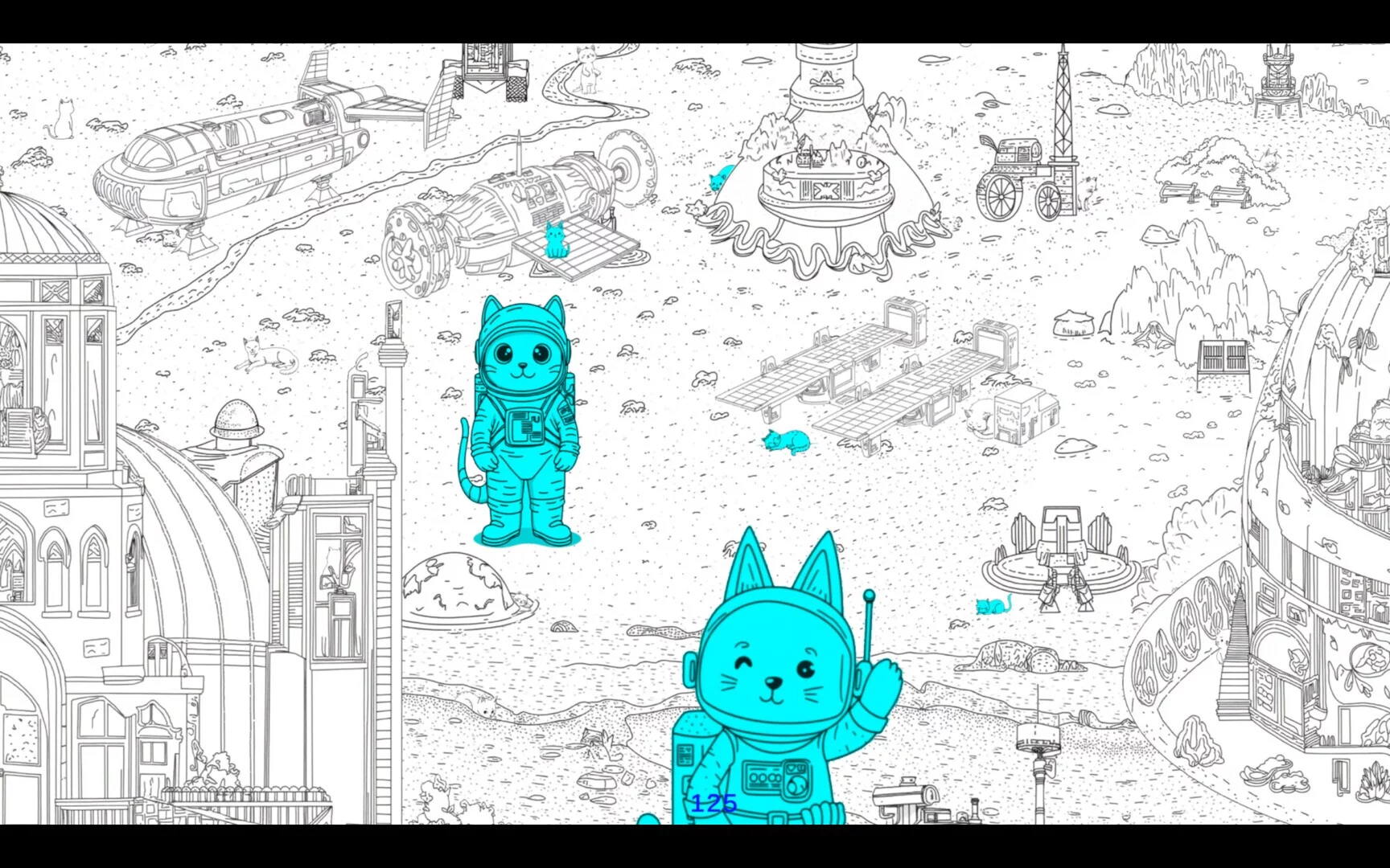 Изображение игры: Hidden Cats of Mars