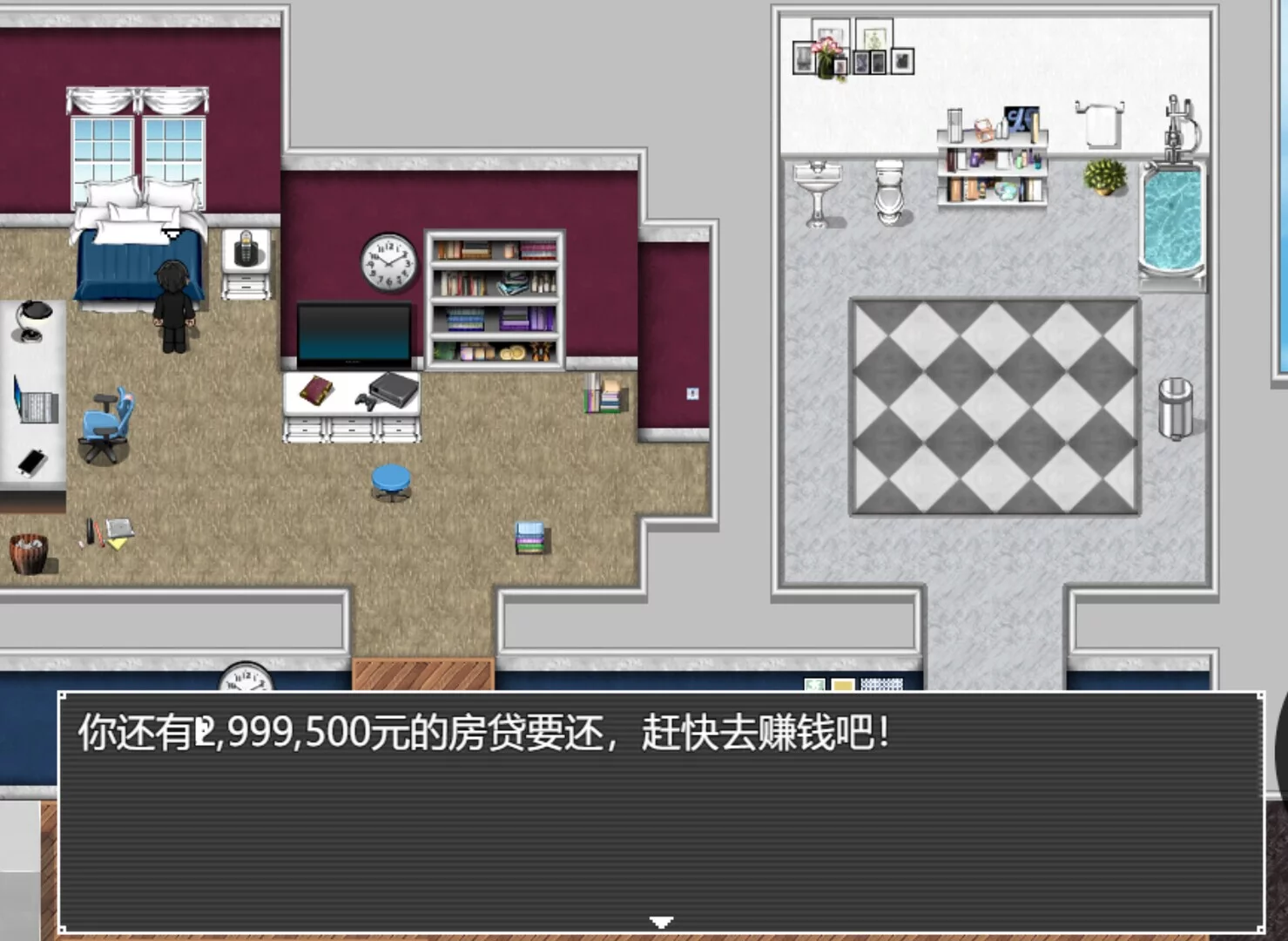 Изображение игры: 中年失业模拟器2-When a man lose his job 2