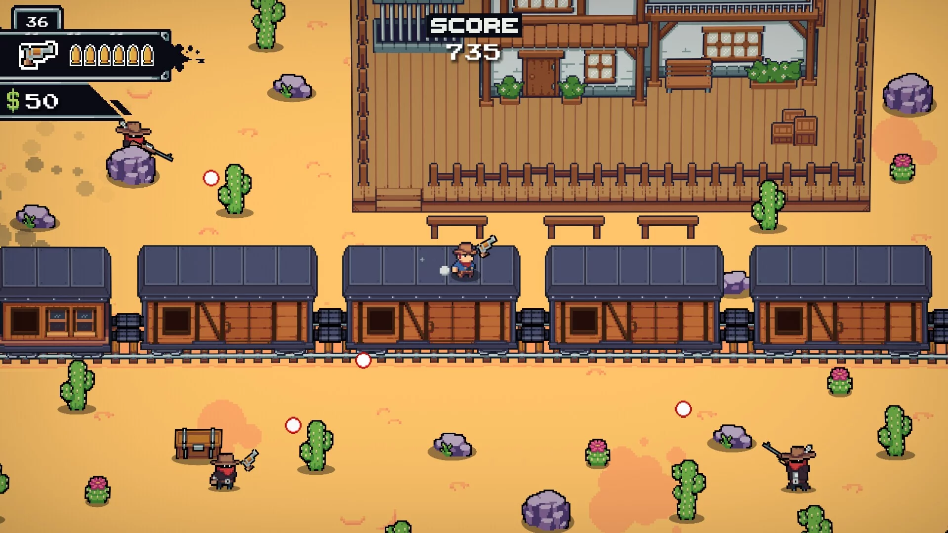 Изображение игры: Gunslinger Express