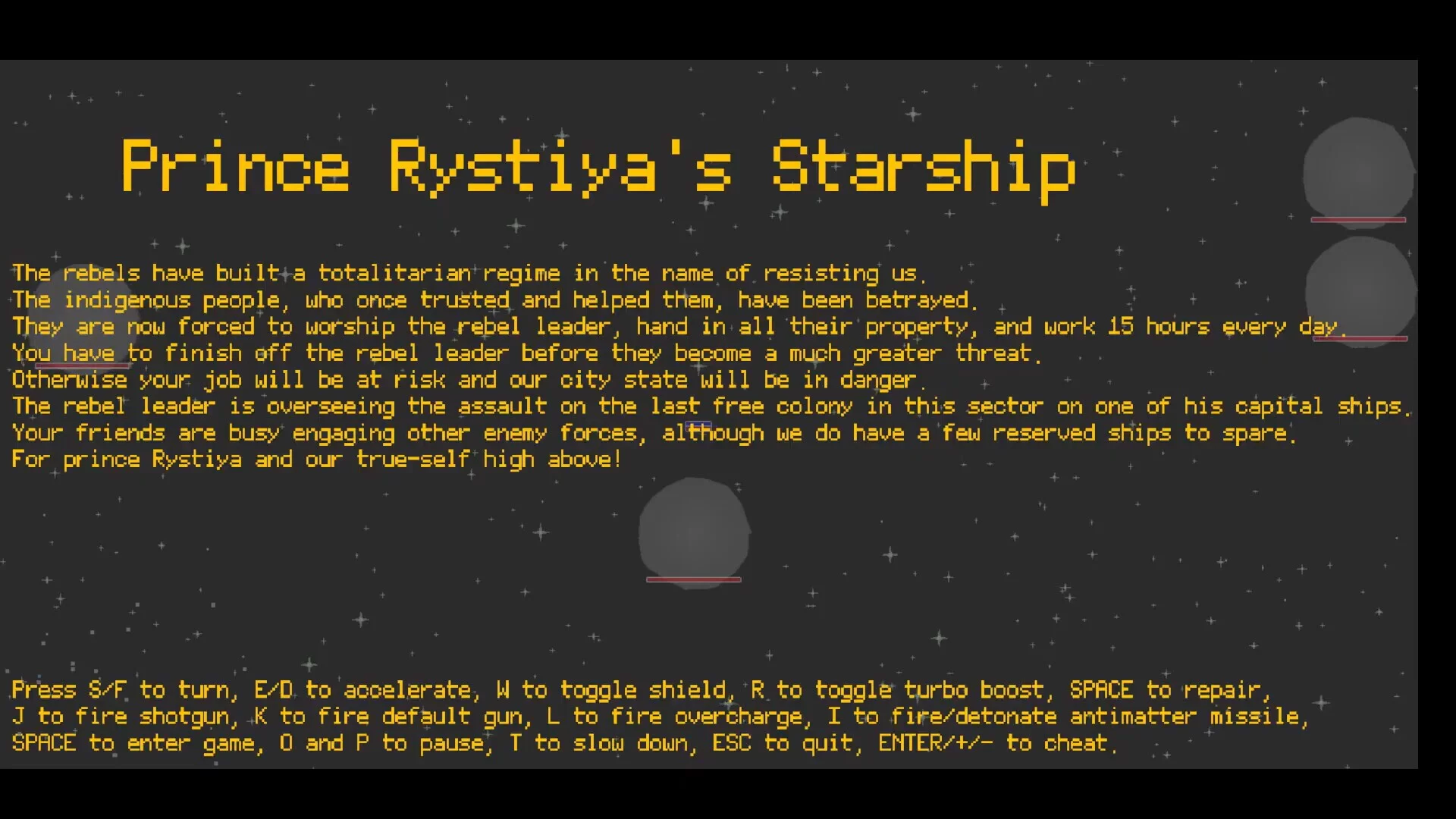 Изображение игры: Prince Rystiya's Starship