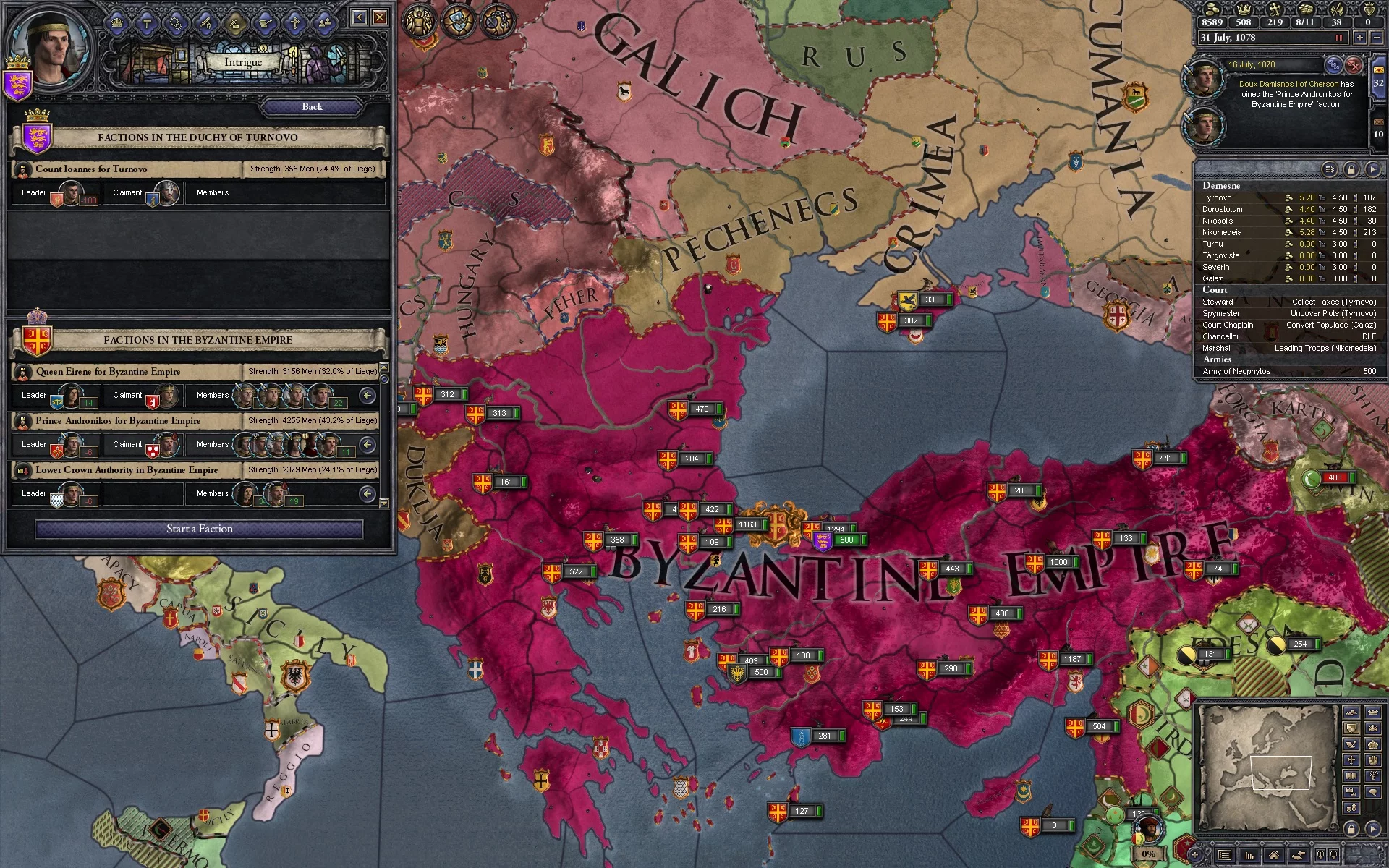 Изображение игры: Crusader Kings II: Legacy of Rome