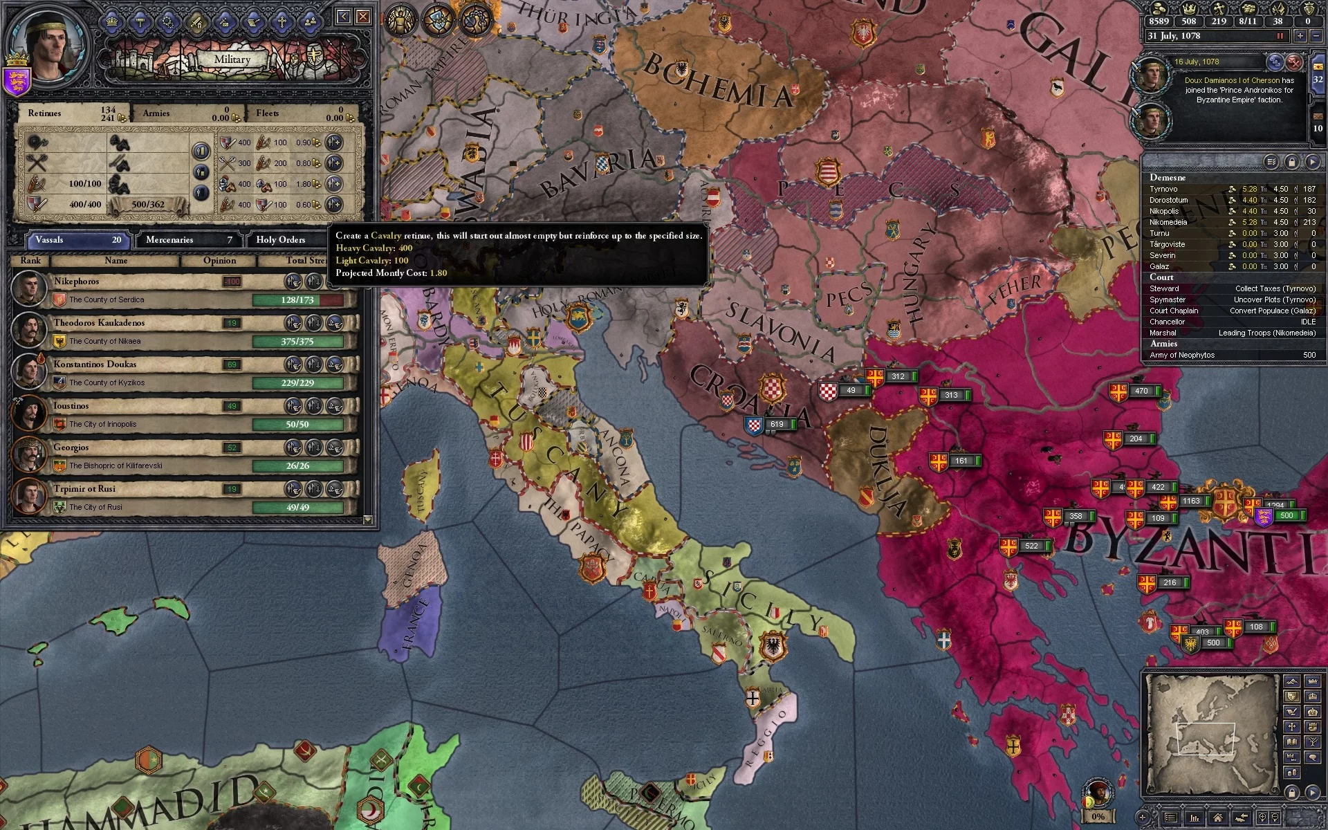 Изображение игры: Crusader Kings II: Legacy of Rome