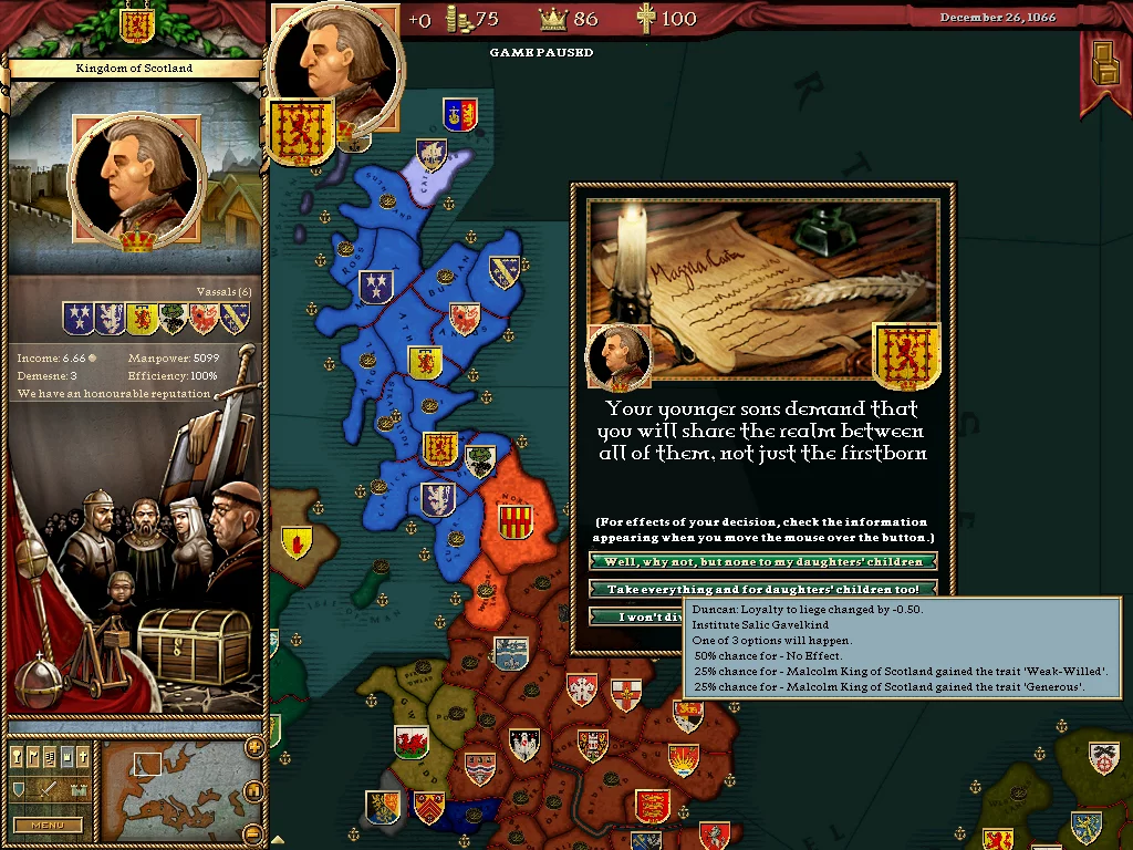 Изображение игры: Crusader Kings: Deus Vult