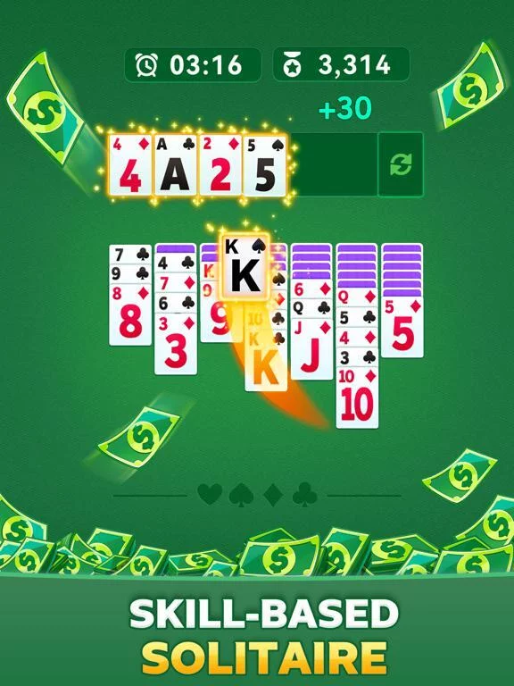 Изображение игры: Solitaire Clash: Win Real Cash