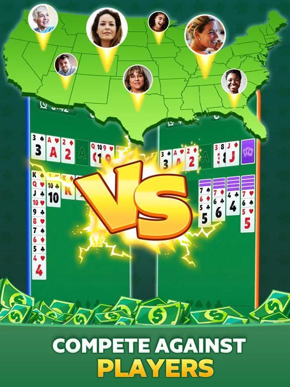 Изображение игры: Solitaire Clash: Win Real Cash