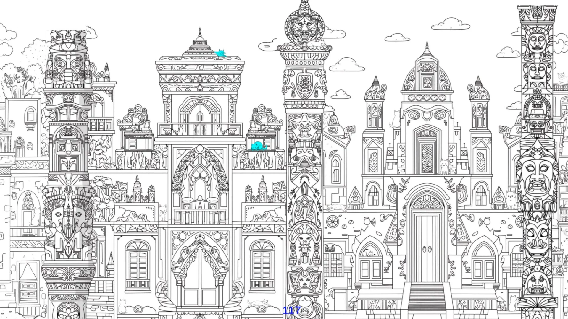 Изображение игры: Hidden Cats of Mayan