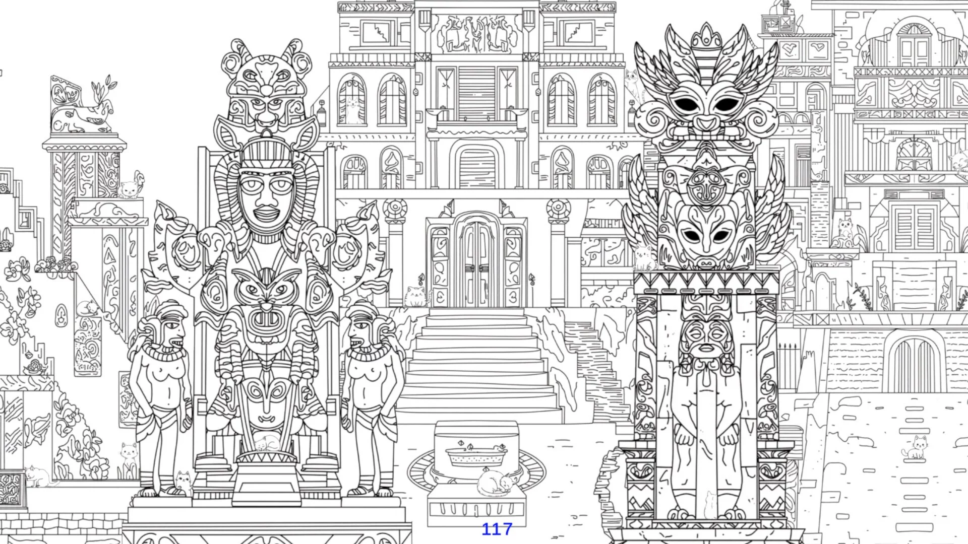 Изображение игры: Hidden Cats of Mayan