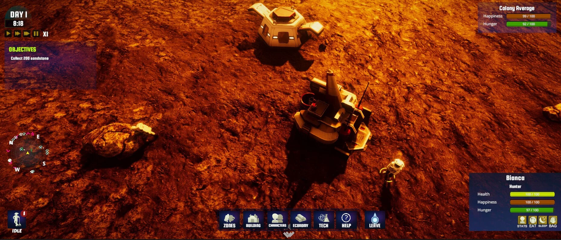 Изображение игры: Colonization Simulator