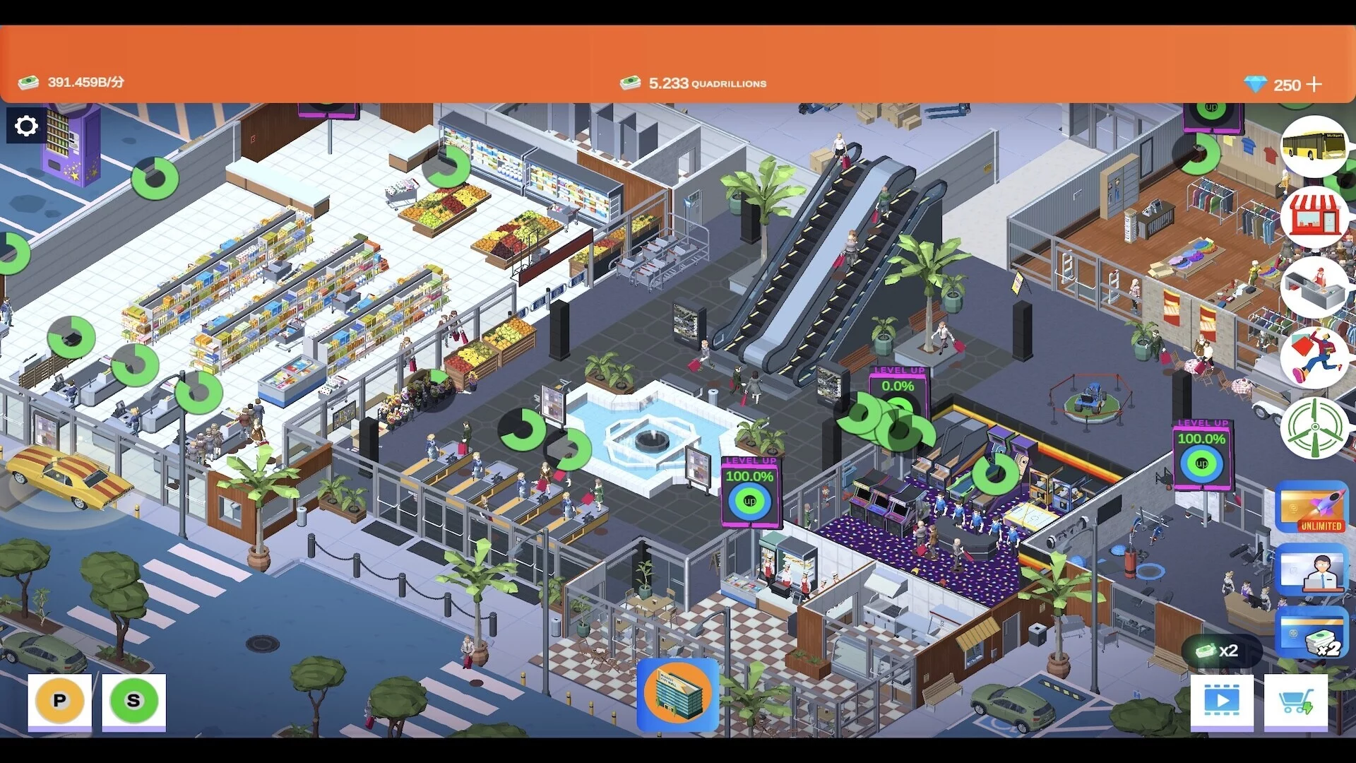 Изображение игры: Idle Mall Tycoon