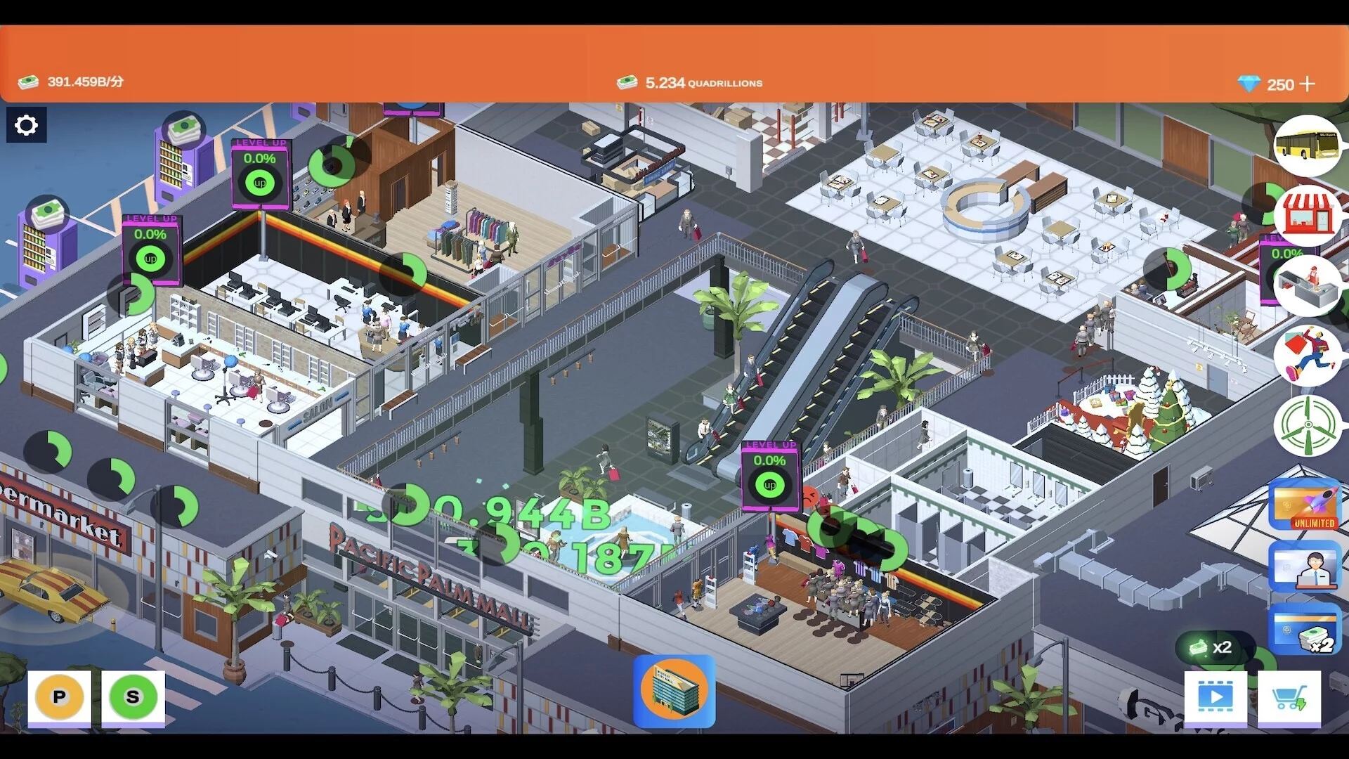 Изображение игры: Idle Mall Tycoon