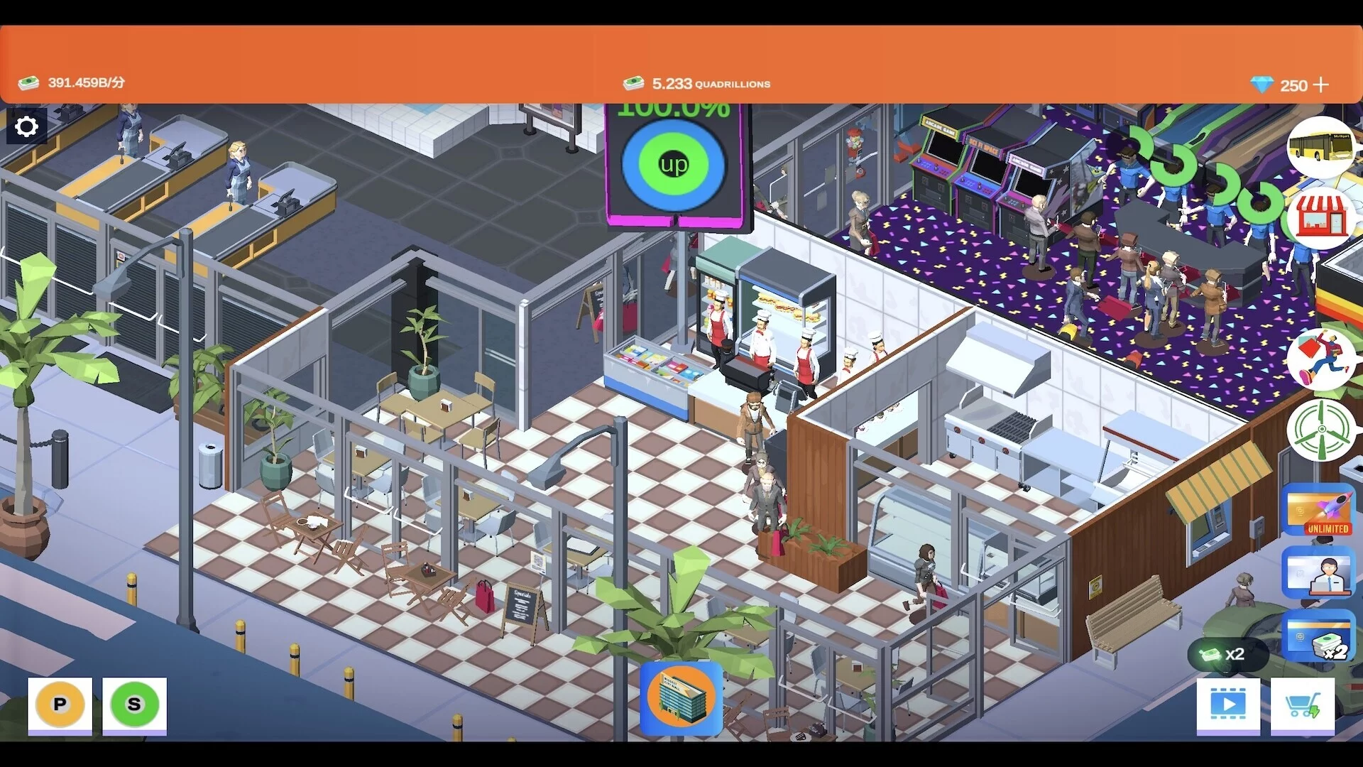 Изображение игры: Idle Mall Tycoon