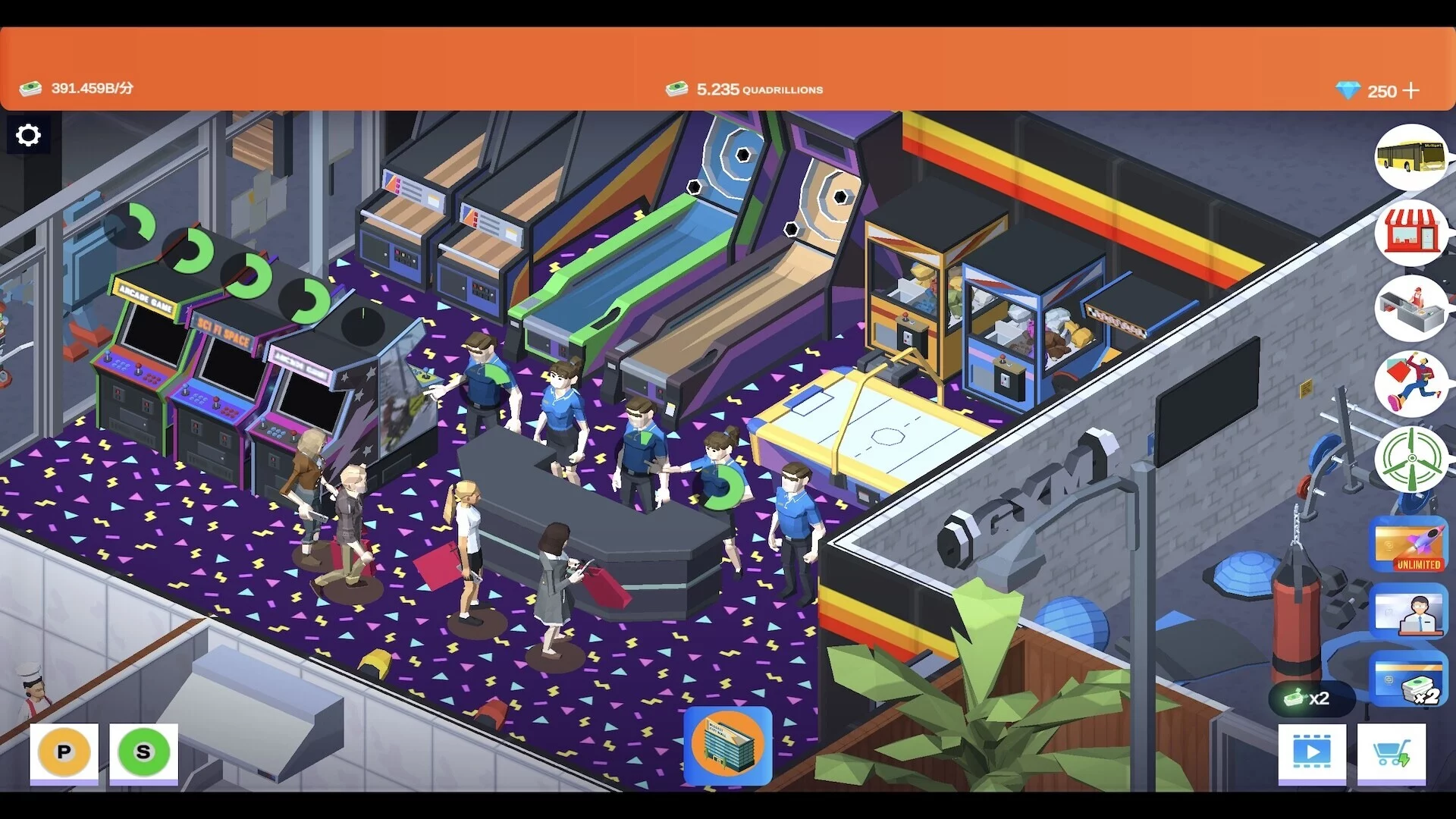 Изображение игры: Idle Mall Tycoon