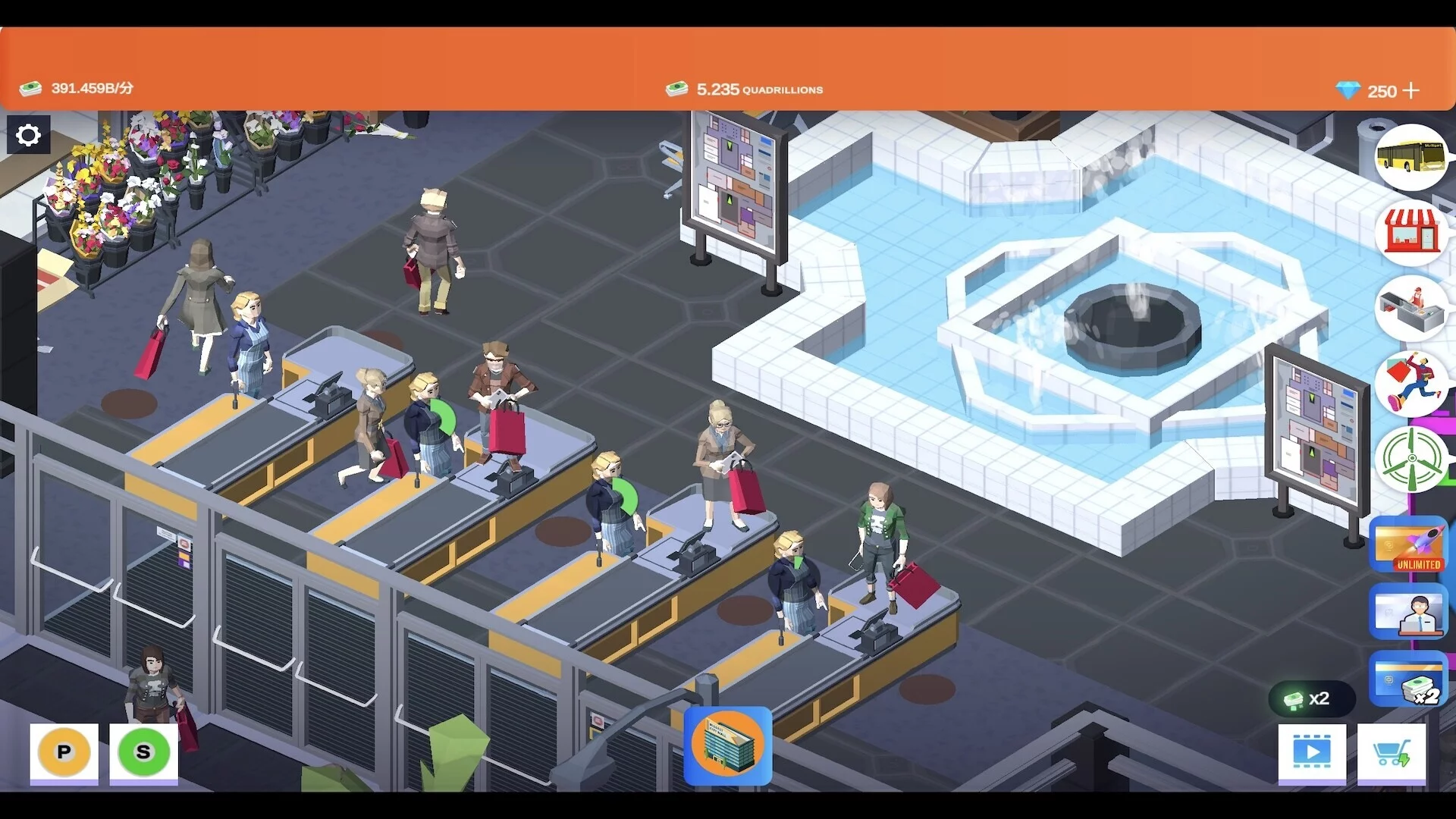 Изображение игры: Idle Mall Tycoon