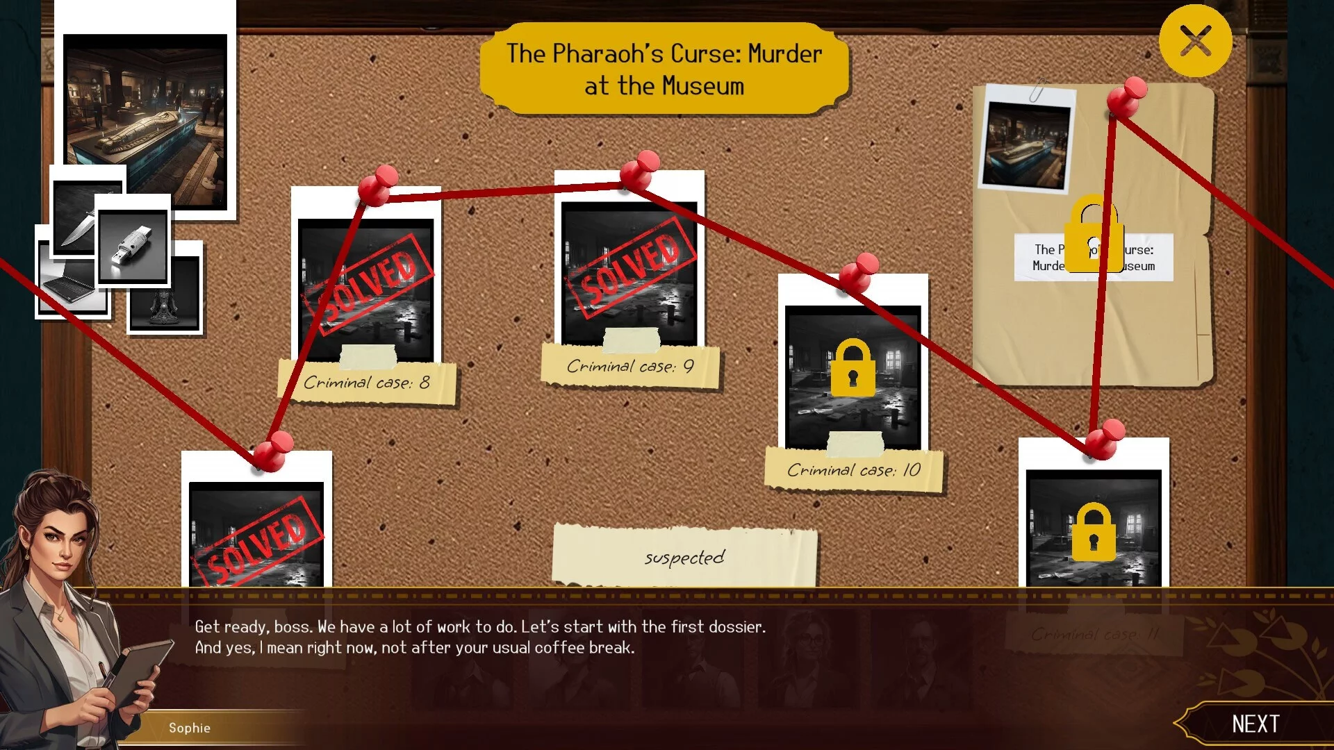 Изображение игры: CrimeBot 2: Unsolved Cold Case