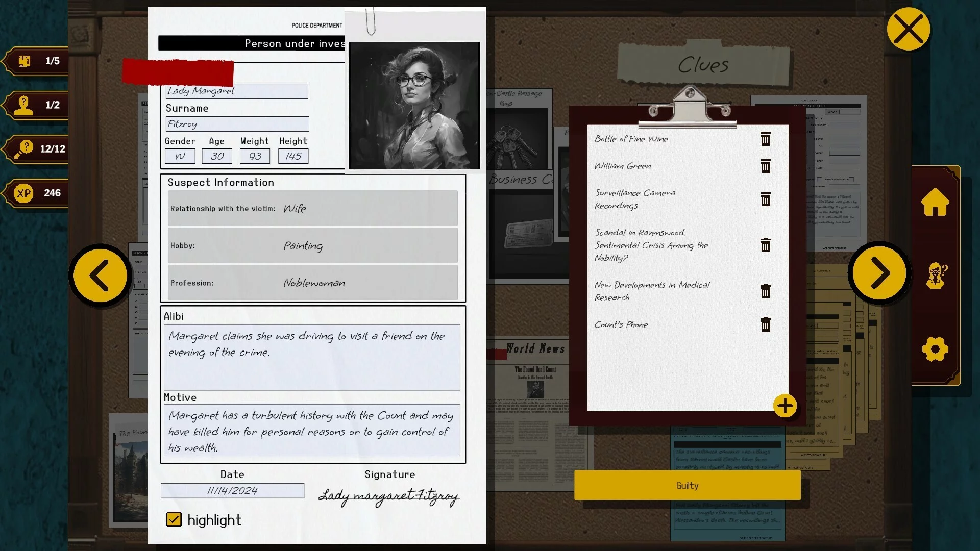 Изображение игры: CrimeBot 2: Unsolved Cold Case