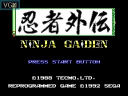 Изображение игры: Ninja Gaiden (SEGA)