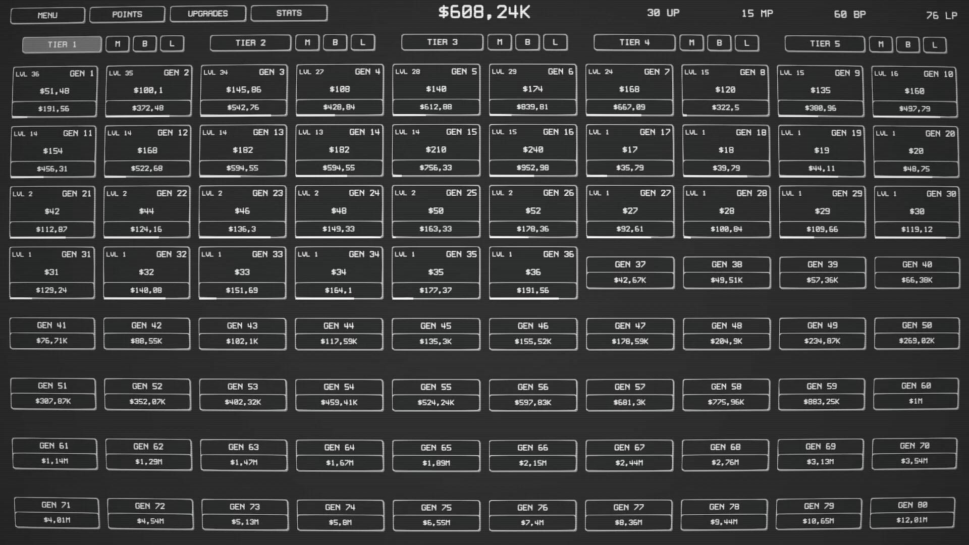 Изображение игры: Idle Tiers