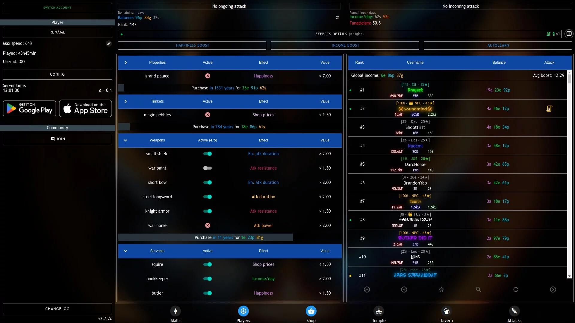 Изображение игры: Progress Knight: Multiplayer