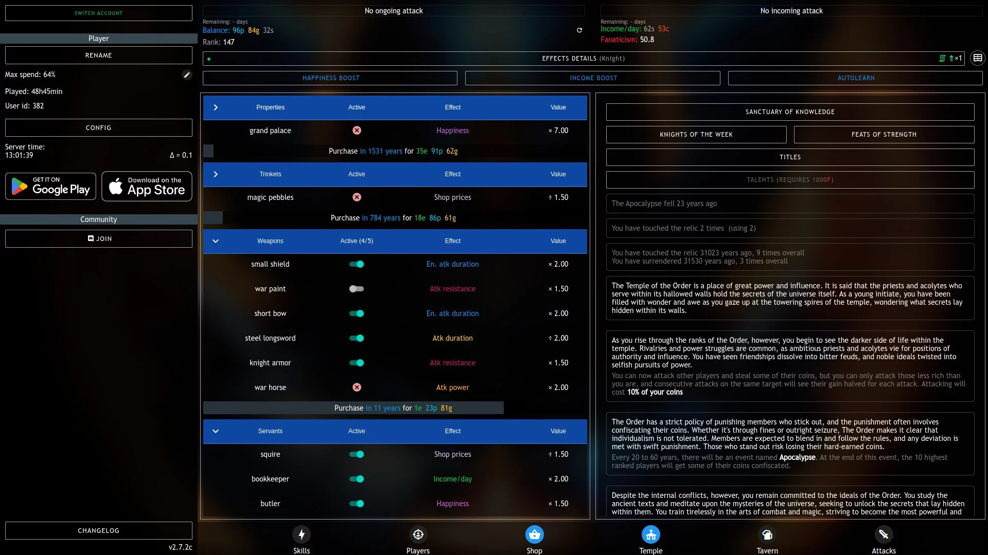 Изображение игры: Progress Knight: Multiplayer
