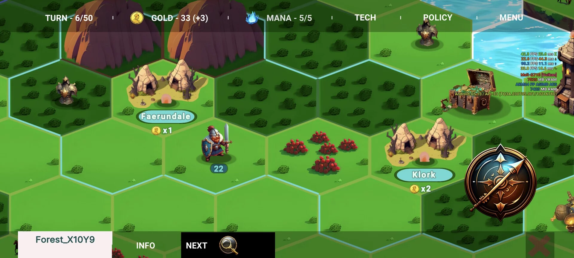 Изображение игры: Magic And Dragons: 4X Battle