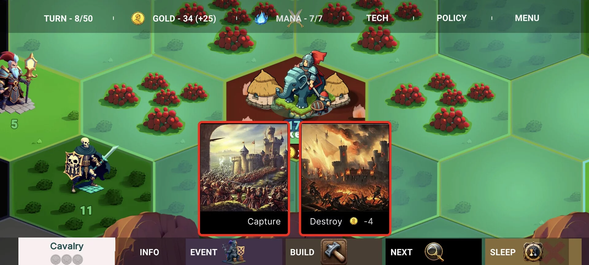 Изображение игры: Magic And Dragons: 4X Battle