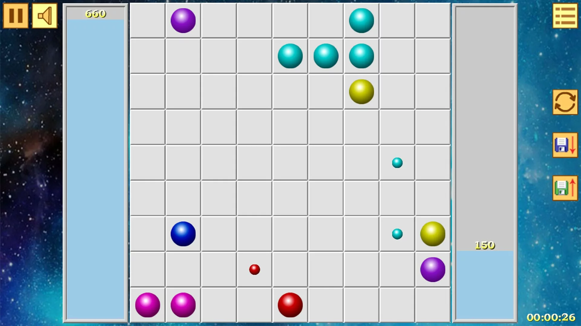 Изображение игры: Lines of Balls