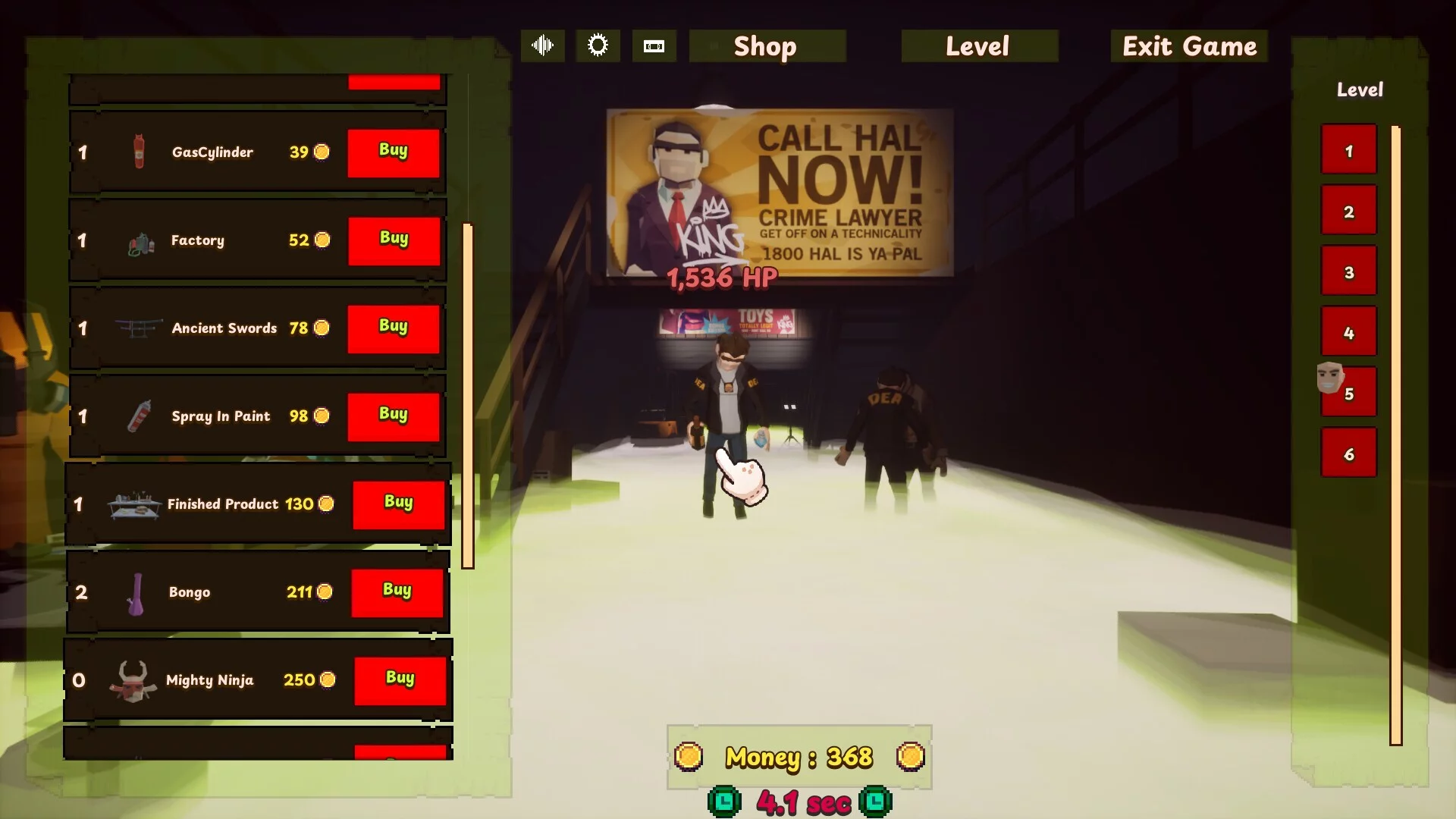 Изображение игры: Gangster Clicker