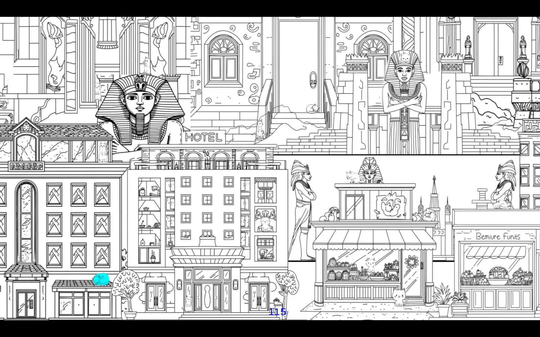 Изображение игры: Hidden Cats of Egypt