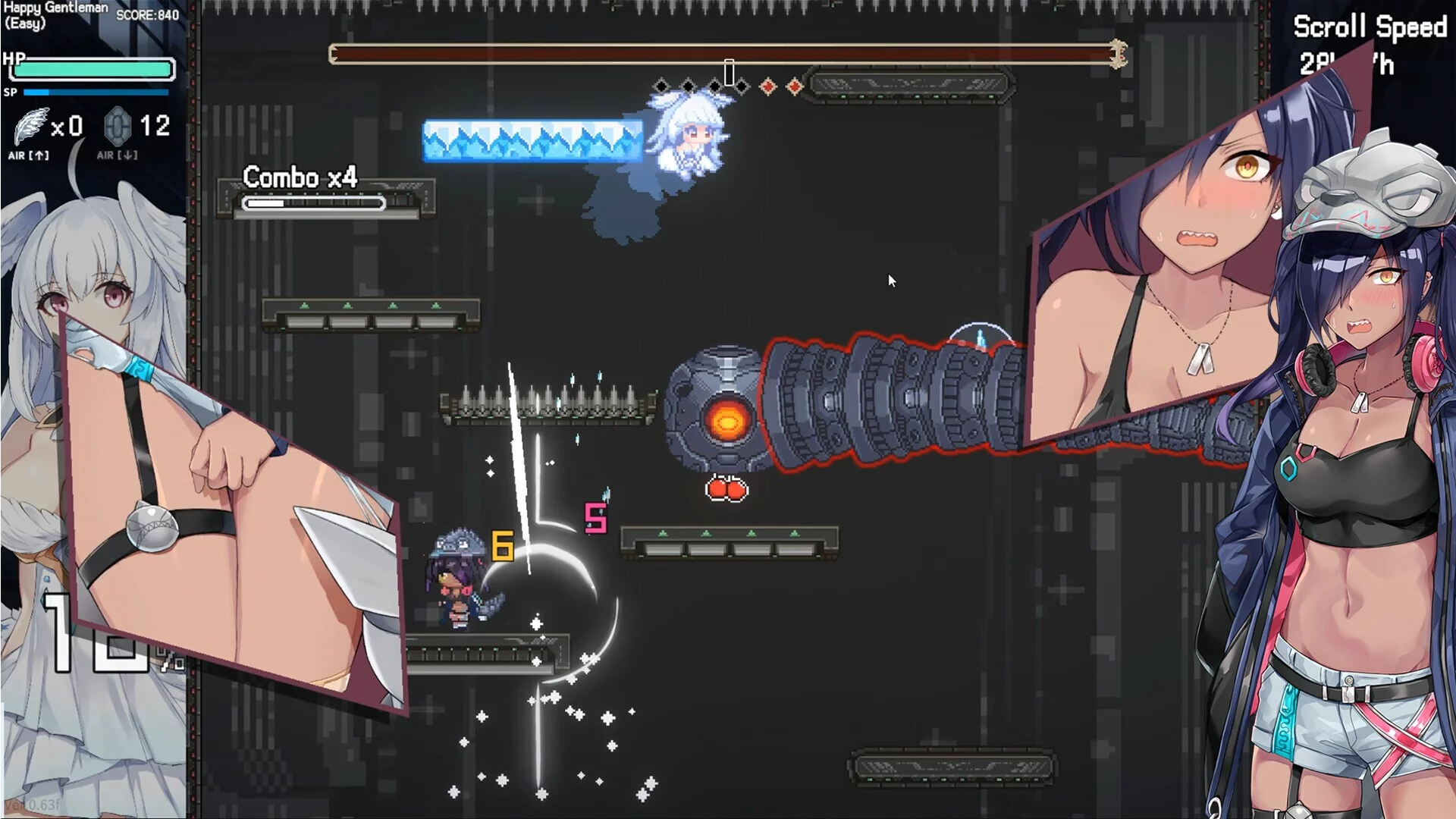 Изображение игры: Falling with Ice Phoenix!