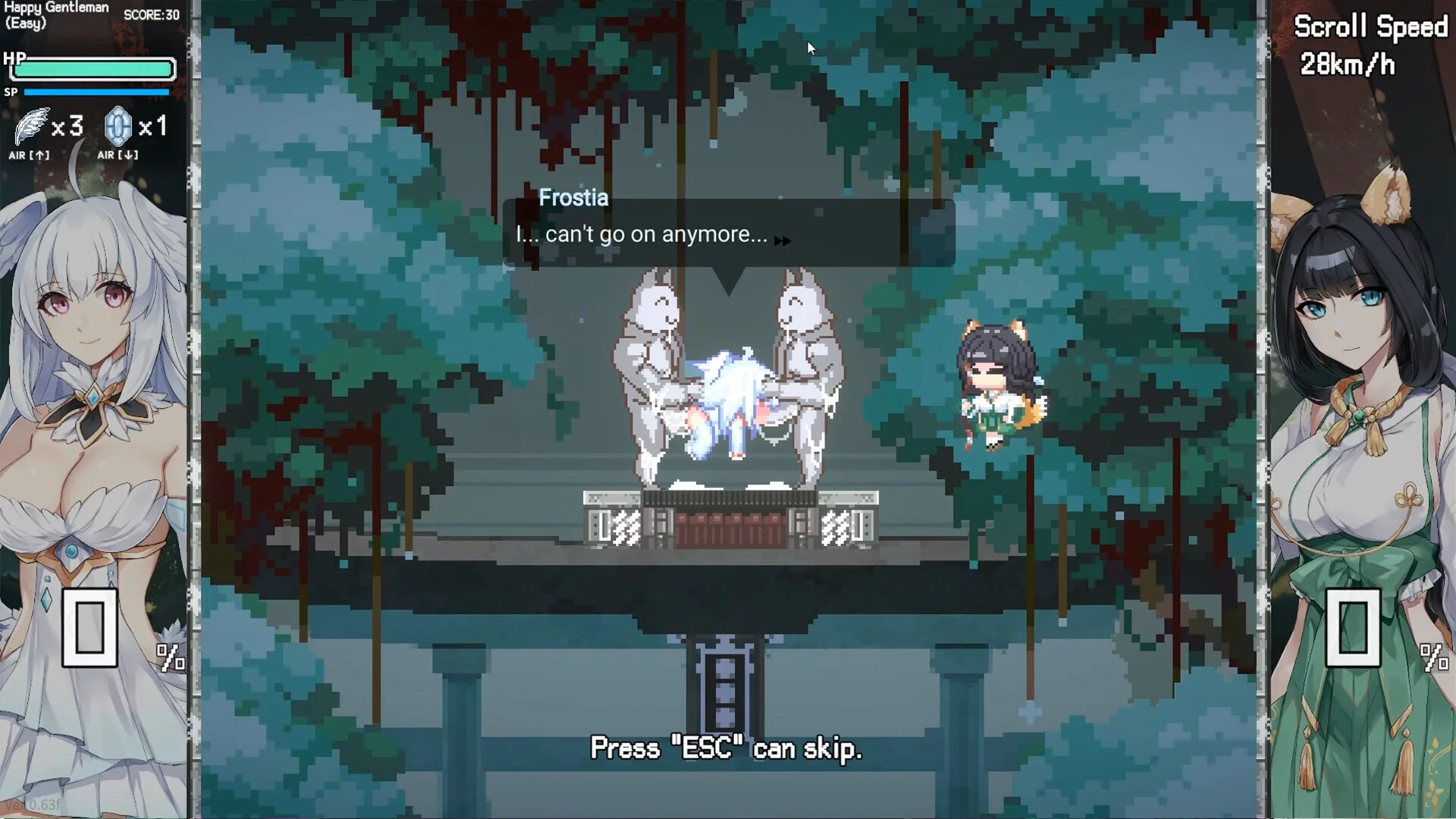 Изображение игры: Falling with Ice Phoenix!