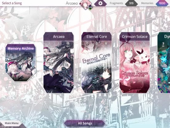 Изображение игры: Arcaea