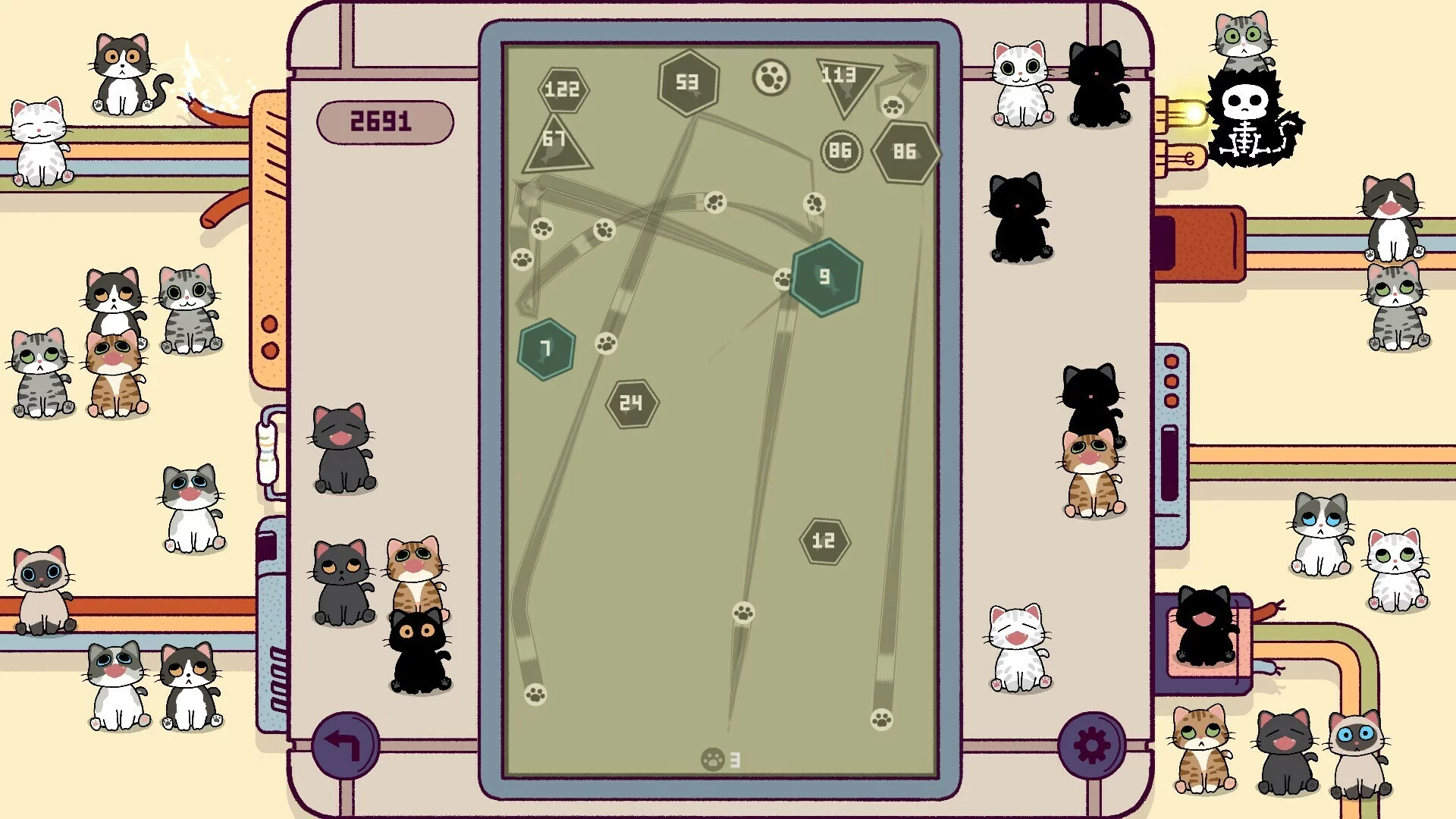 Изображение игры: Cats Bounce Ball
