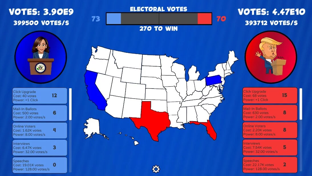 Изображение игры: Trump vs Harris Clicker