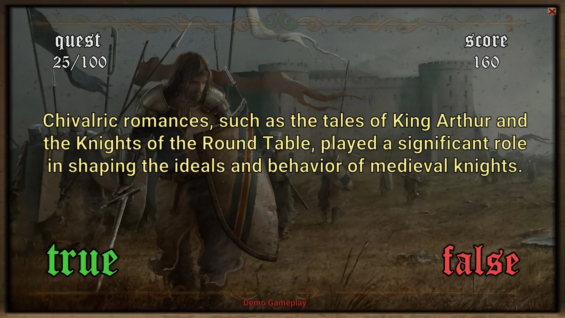 Изображение игры: Medieval Questionnaire