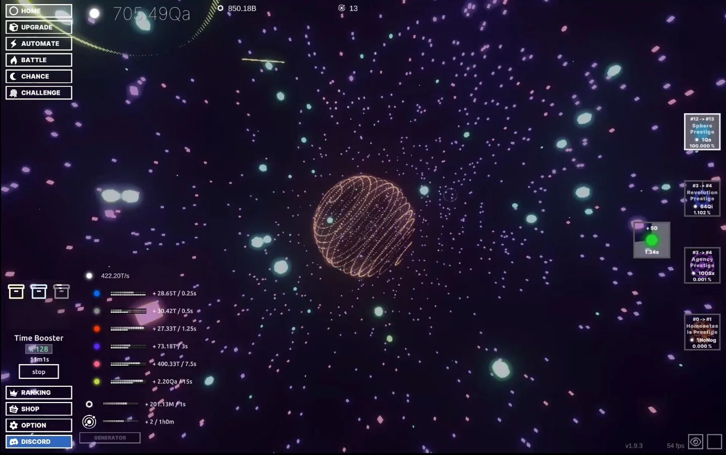 Изображение игры: Idle Sphere