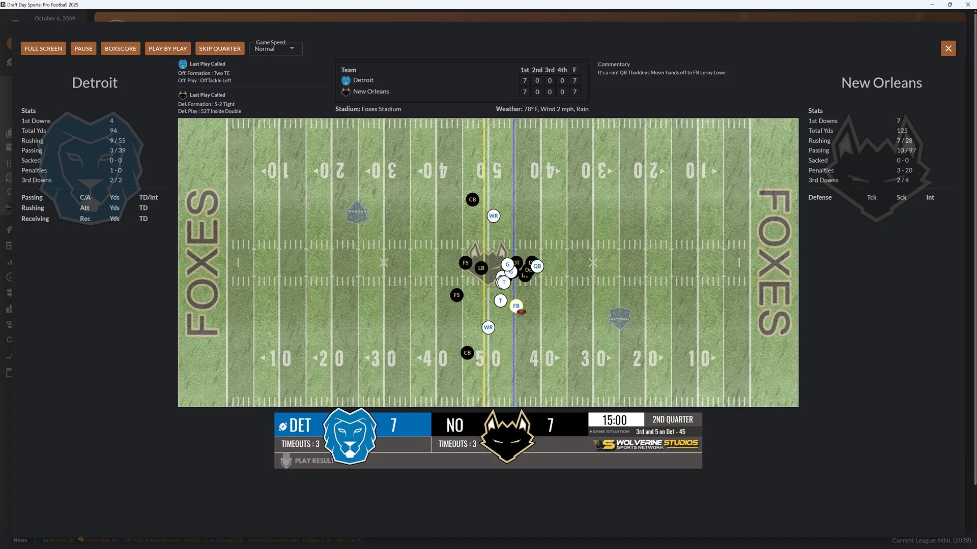 Изображение игры: Draft Day Sports: Pro Football 2025