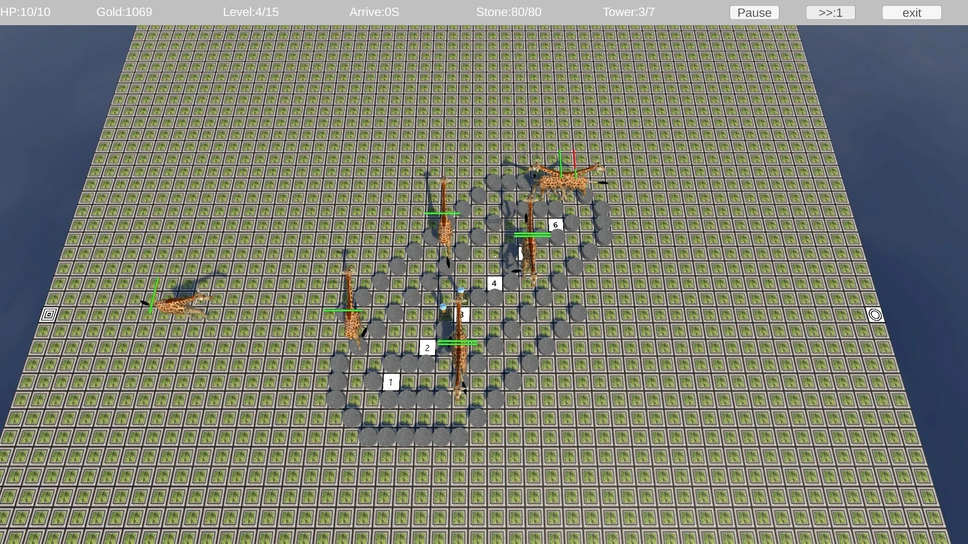 Изображение игры: mazeTD