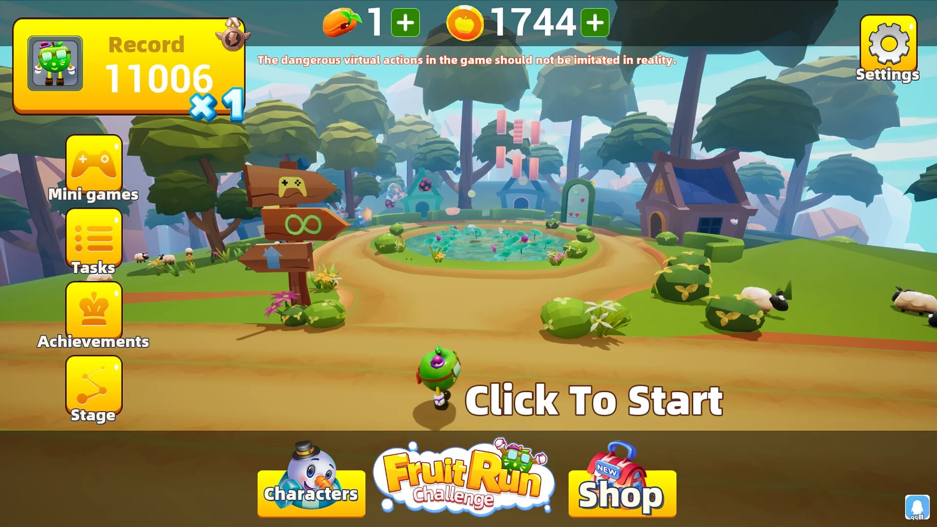 Изображение игры: Fruit Run: Challenge