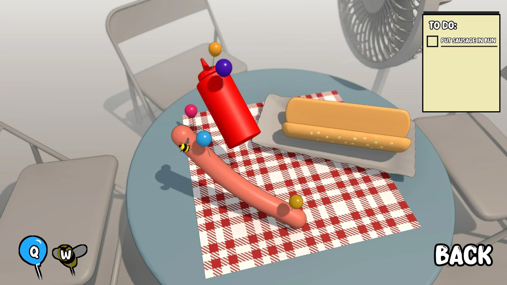 Изображение игры: Put the Sausage in the Bun
