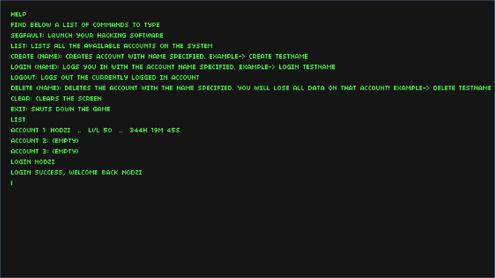 Изображение игры: SEGFAULT