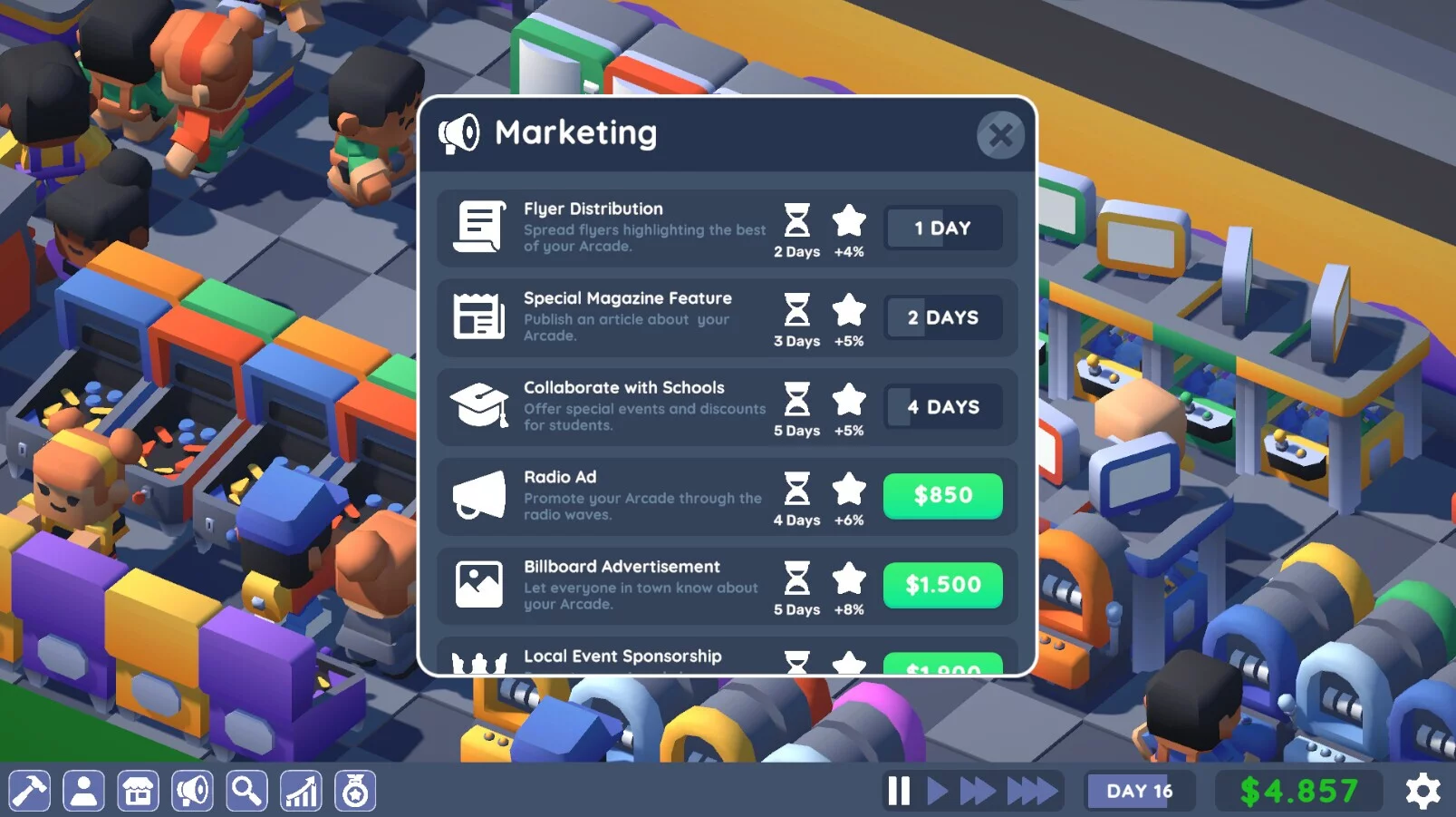 Изображение игры: Arcade Empire Tycoon