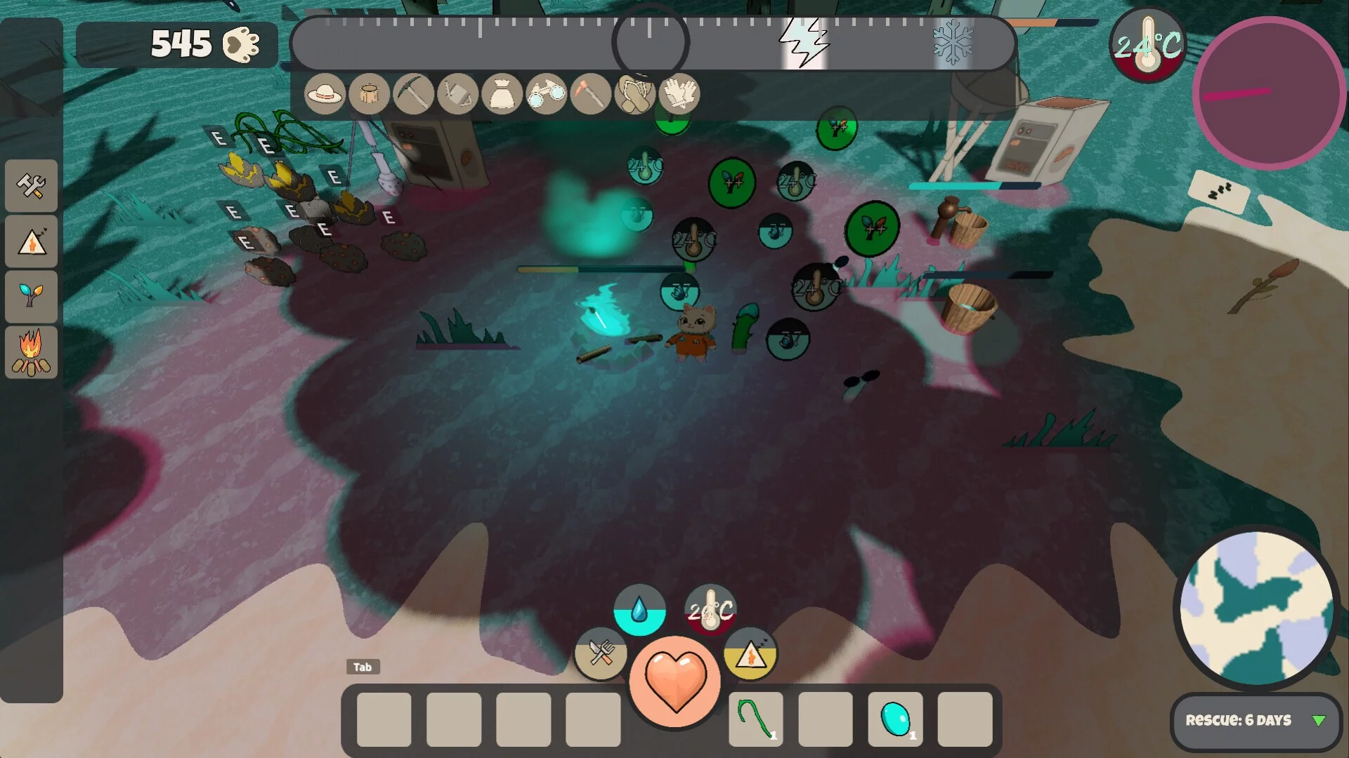 Изображение игры: Space Kitten: An Easy Survival Game